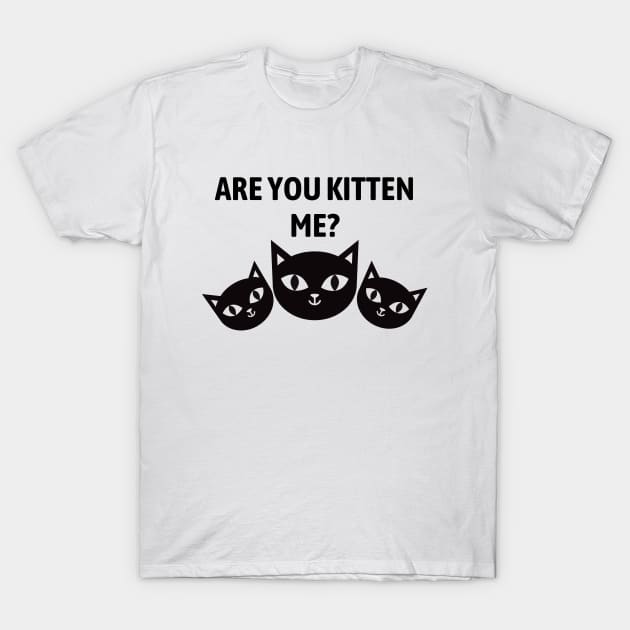 Are You Kitten Me T-Shirt by Word and Saying